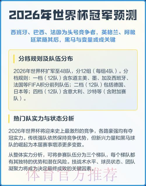 2026年世界杯最佳预测网站推荐